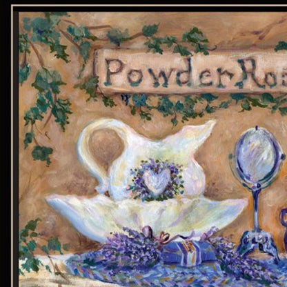 Set Of Three Rest And Relax with a Lavender Bath Black Framed Bathroom Wall Art HomeRoots