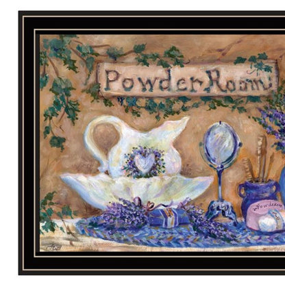 Set Of Three Rest And Relax with a Lavender Bath Black Framed Bathroom Wall Art HomeRoots