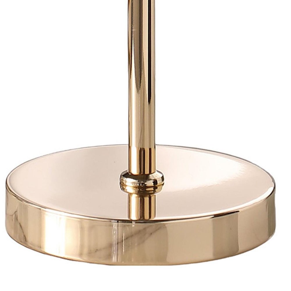 18" Gold Bedside Lamp With Novelty Shade — view 6
