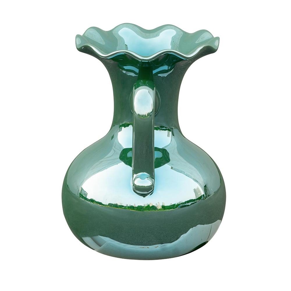 9" Hunter Green Amphora Ceramic Table Vase HomeRoots