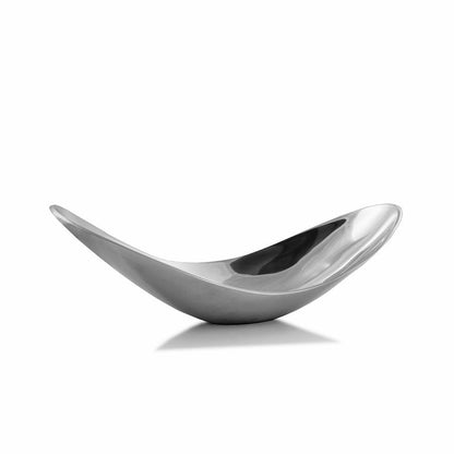 13" Aluminum Modern Twisted Centerpiece Bowl HomeRoots