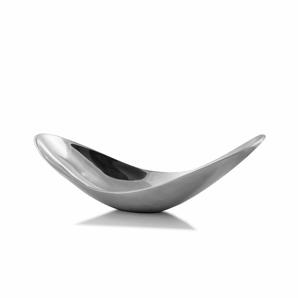13" Aluminum Modern Twisted Centerpiece Bowl HomeRoots