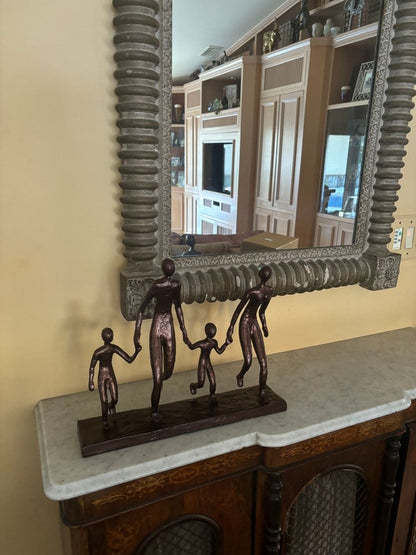 13" Copper Aluminum People Tabletop Sculpture HomeRoots