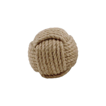 Set of Two Natural Jute Decorative Orb Tabletop Sculpture HomeRoots