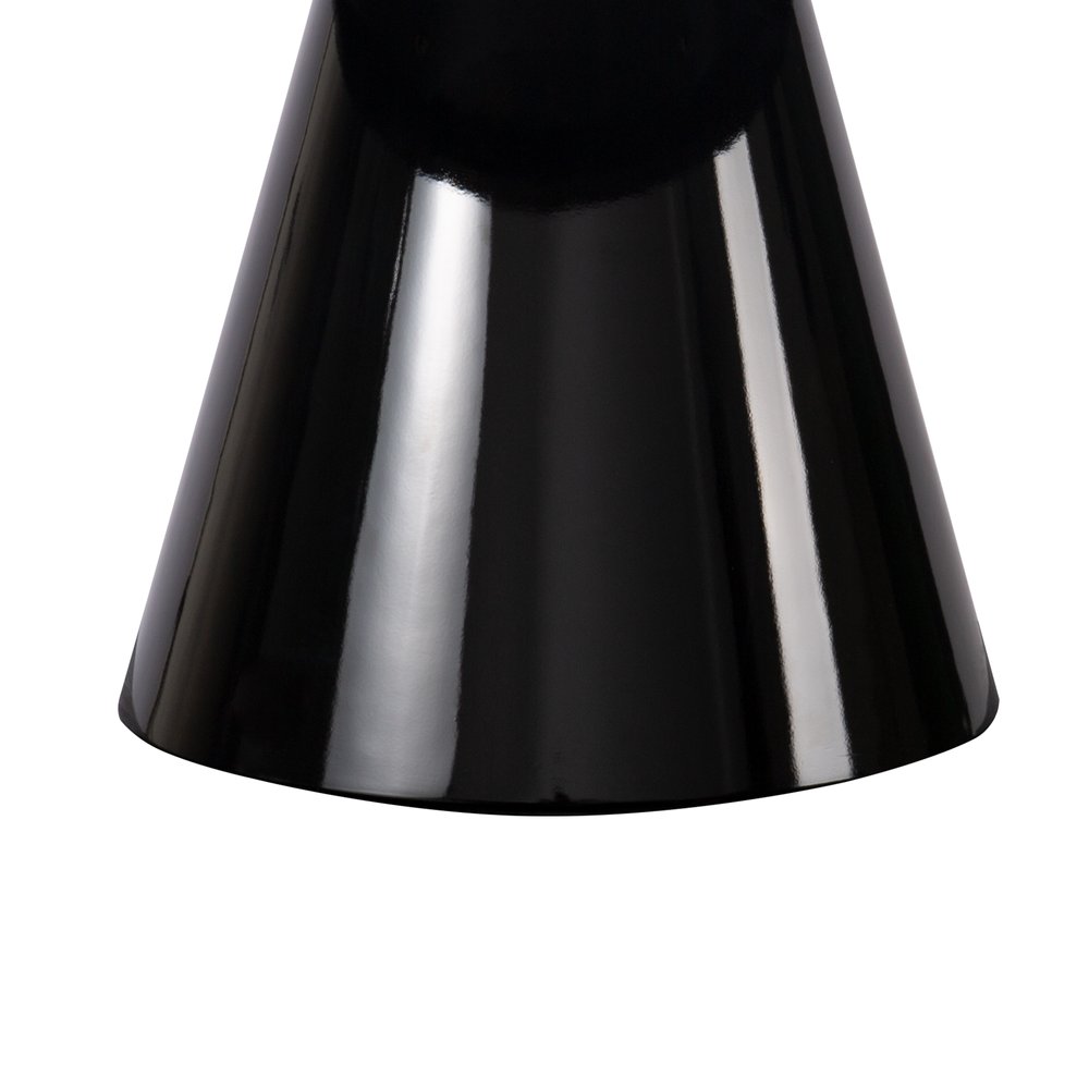 35" Black Wood Round Pedestal Coffee Table HomeRoots