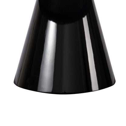 35" Black Wood Round Pedestal Coffee Table HomeRoots