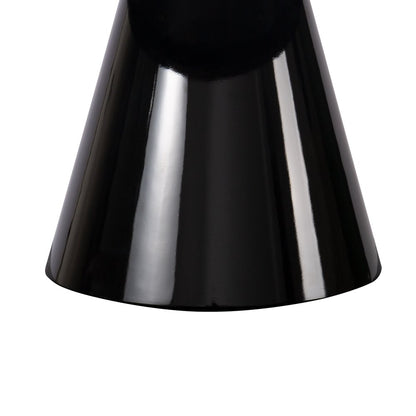 35" Black Wood Round Pedestal Coffee Table HomeRoots