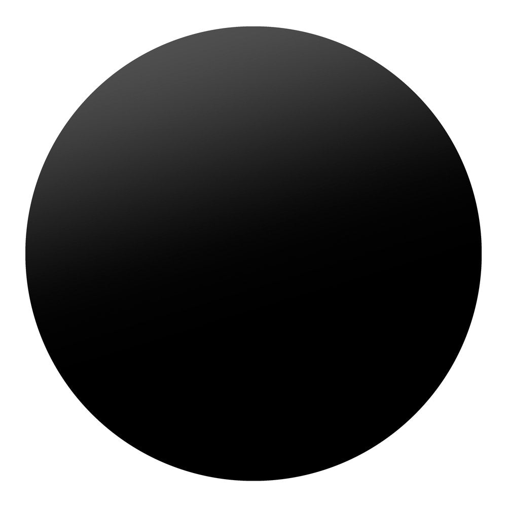 35" Black Wood Round Pedestal Coffee Table — view 4