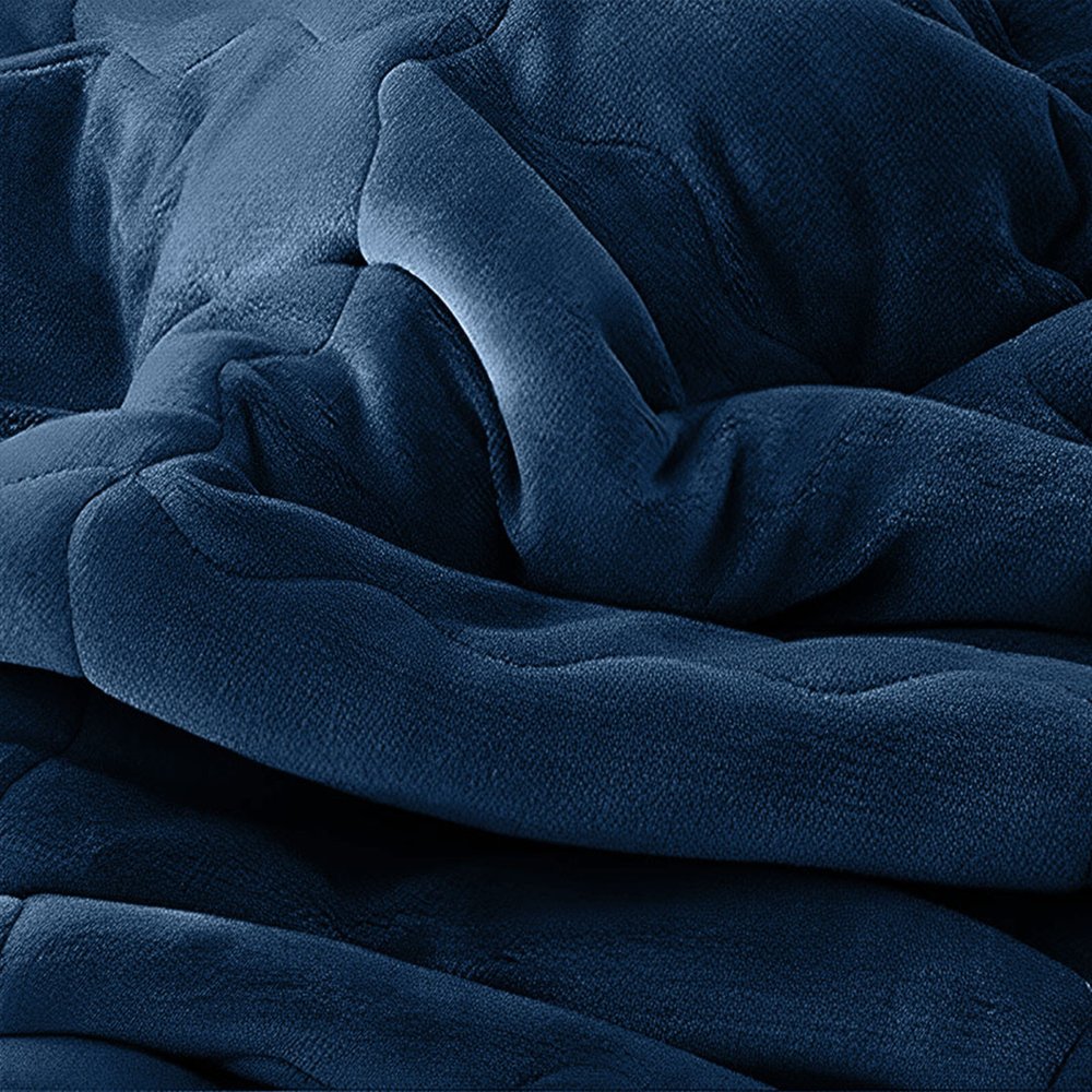 79" X 87" Black Flannel Throw Blanket — view 3