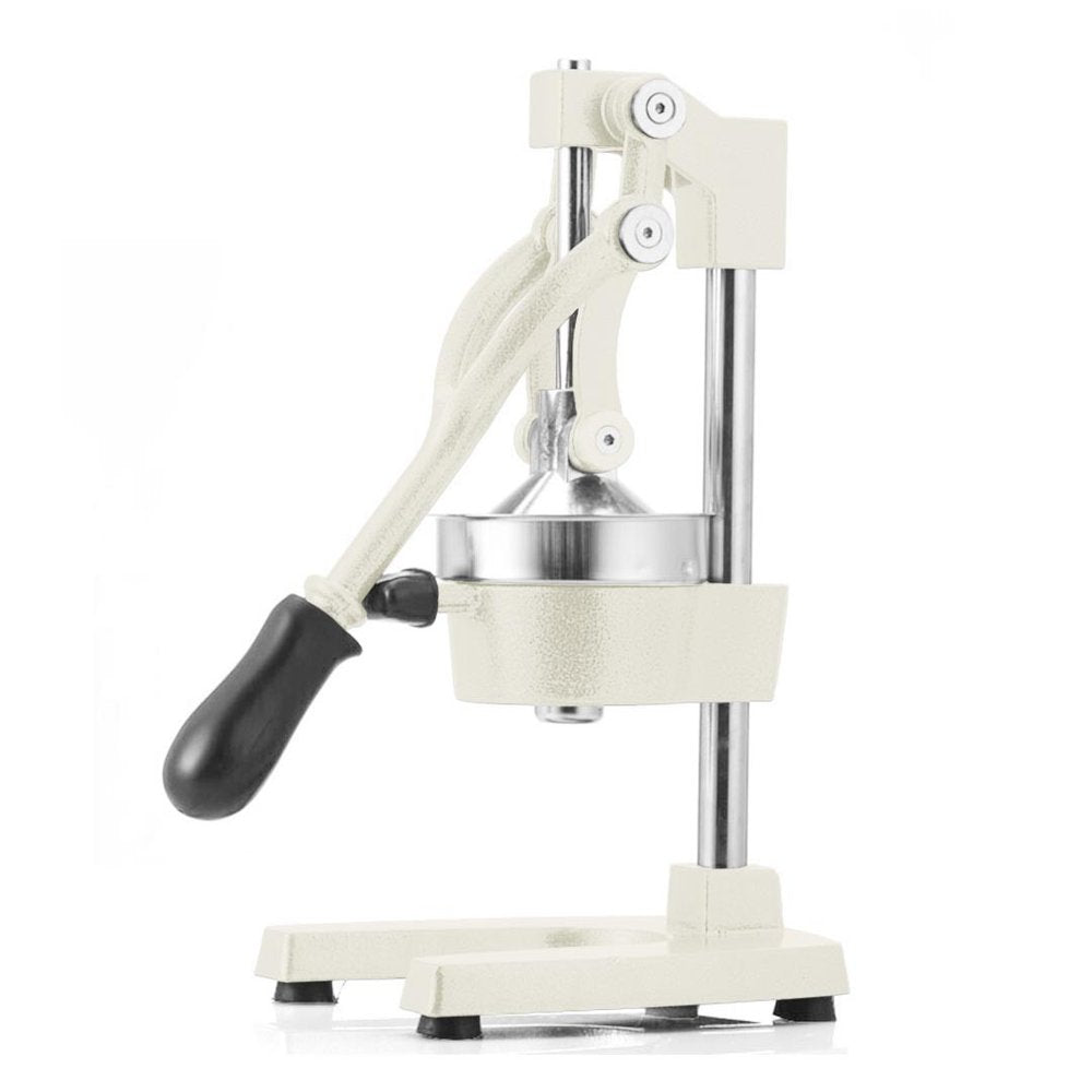 7" White Black And Silver Stainless Steel Manual Juicer — view 1