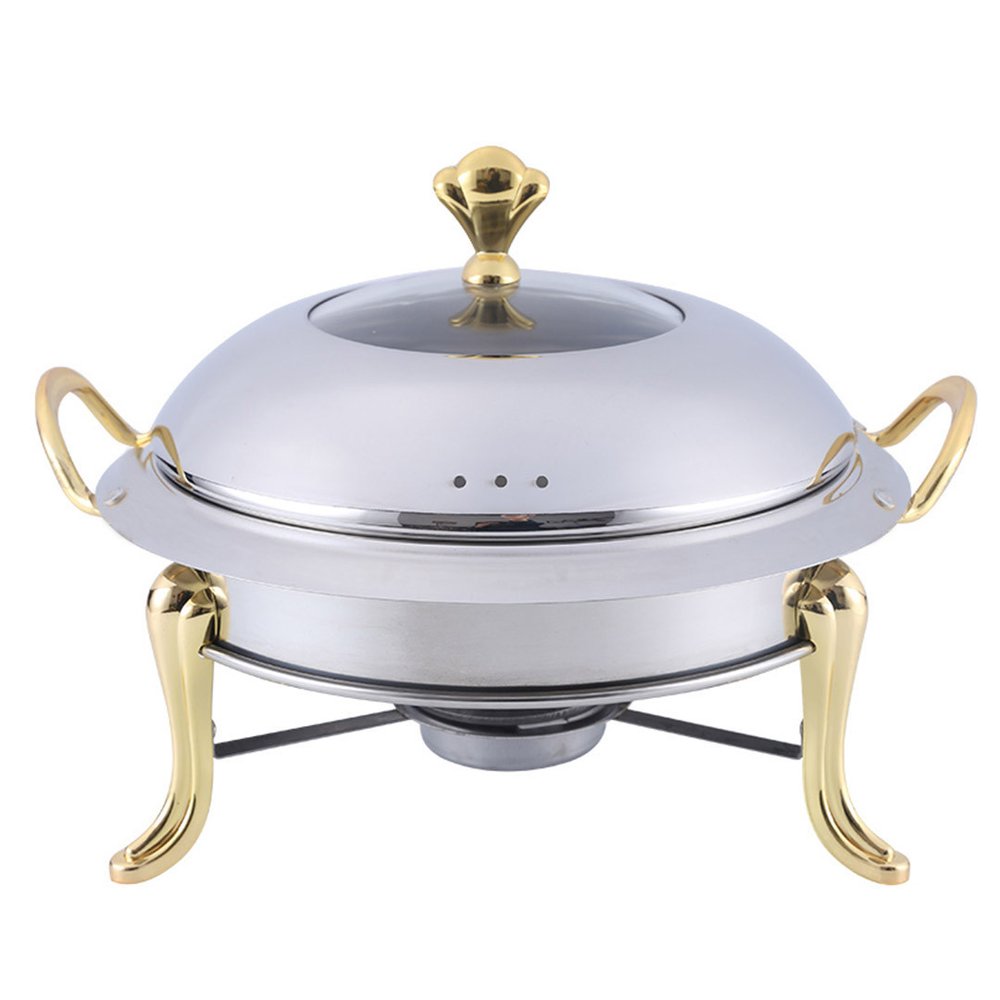 11" Silver Stainless Steel Chafing Dish With Stand — view 10