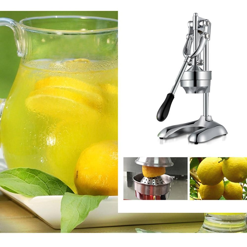 7" Silver Stainless Steel Manual Juicer — view 5