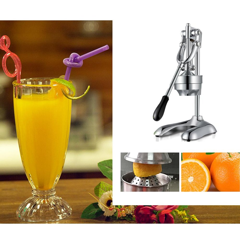 7" Silver Stainless Steel Manual Juicer — view 6