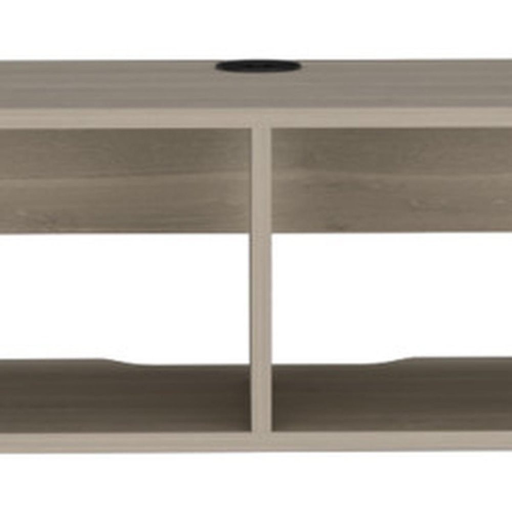 59" Beige Floating Mount TV Stand
