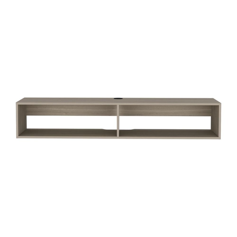 59" Beige Floating Mount TV Stand
