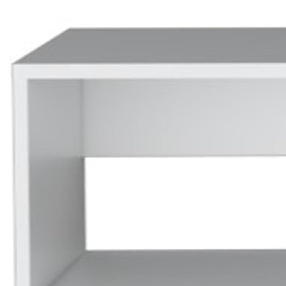59" White Floating Mount TV Stand HomeRoots