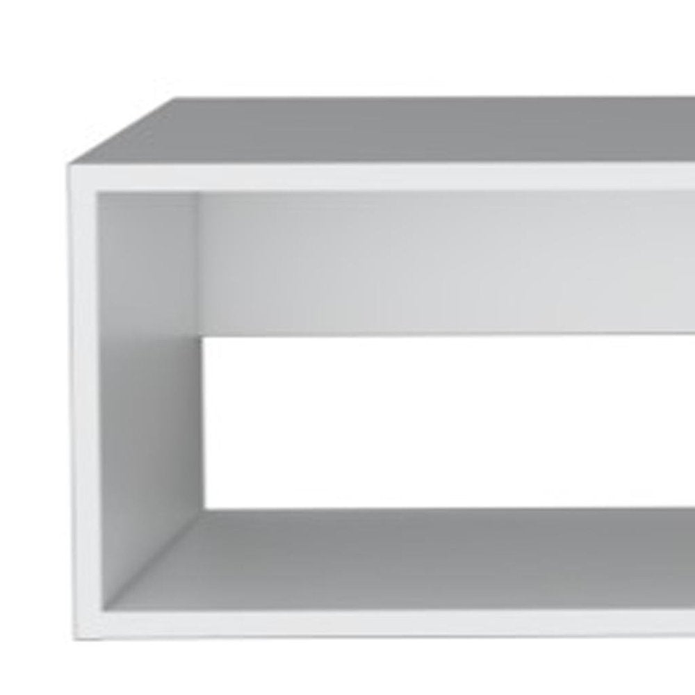 59" White Floating Mount TV Stand HomeRoots
