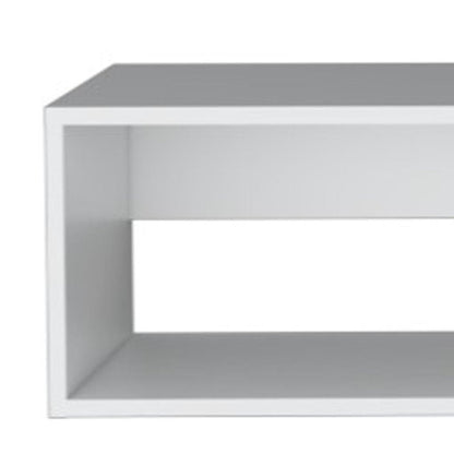 59" White Floating Mount TV Stand HomeRoots