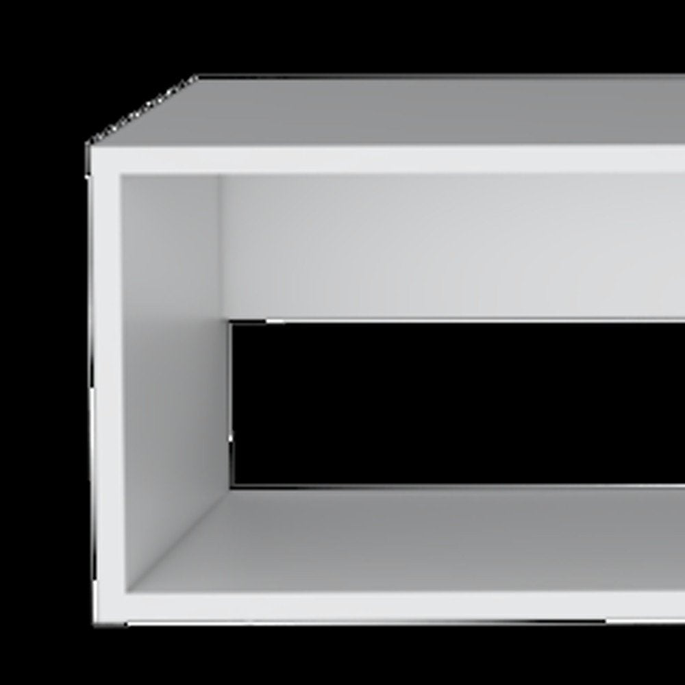 59" White Floating Mount TV Stand HomeRoots