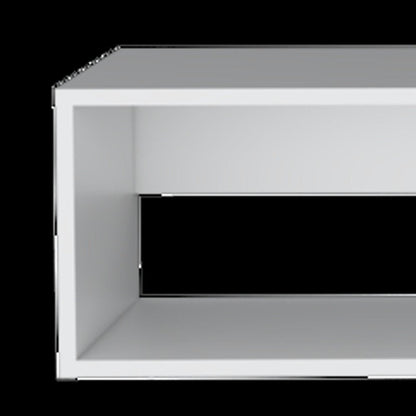 59" White Floating Mount TV Stand HomeRoots