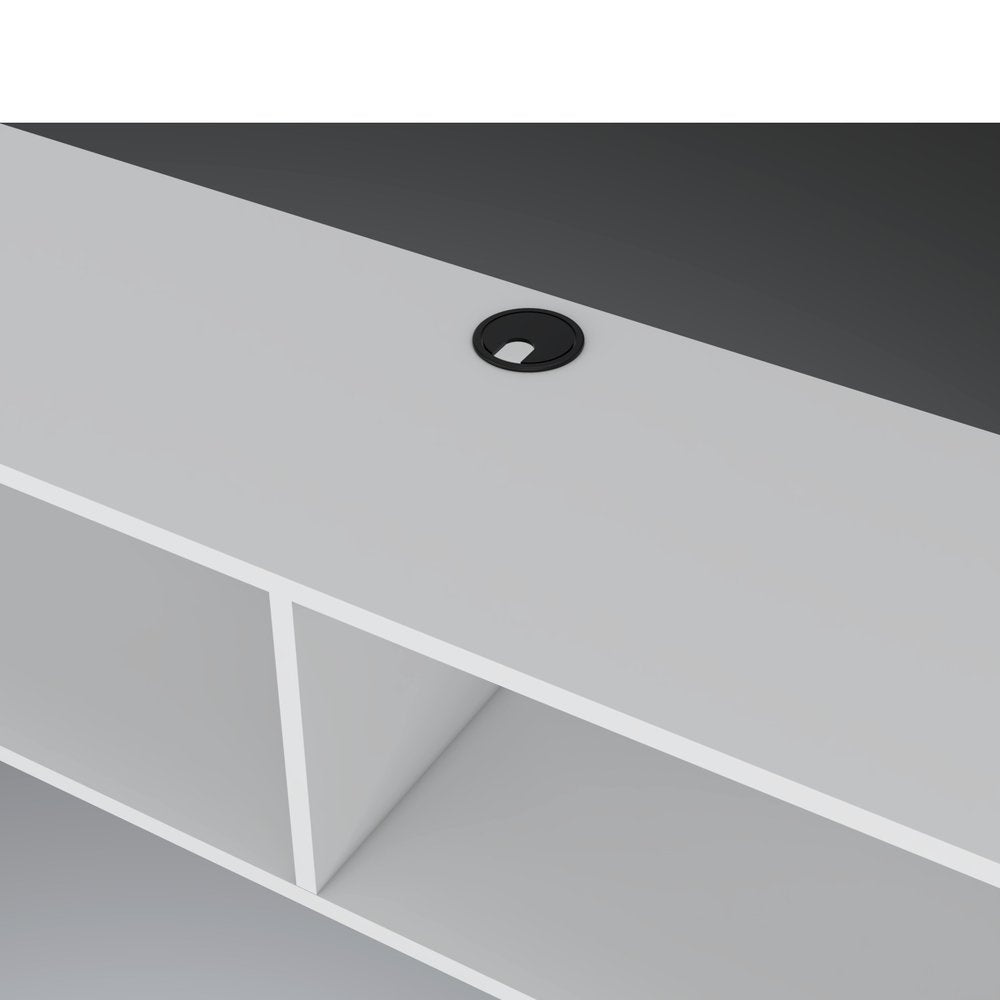 59" White Floating Mount TV Stand HomeRoots