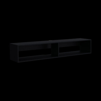 59" Black Floating Mount TV Stand HomeRoots