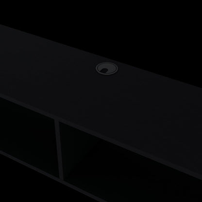 59" Black Floating Mount TV Stand HomeRoots