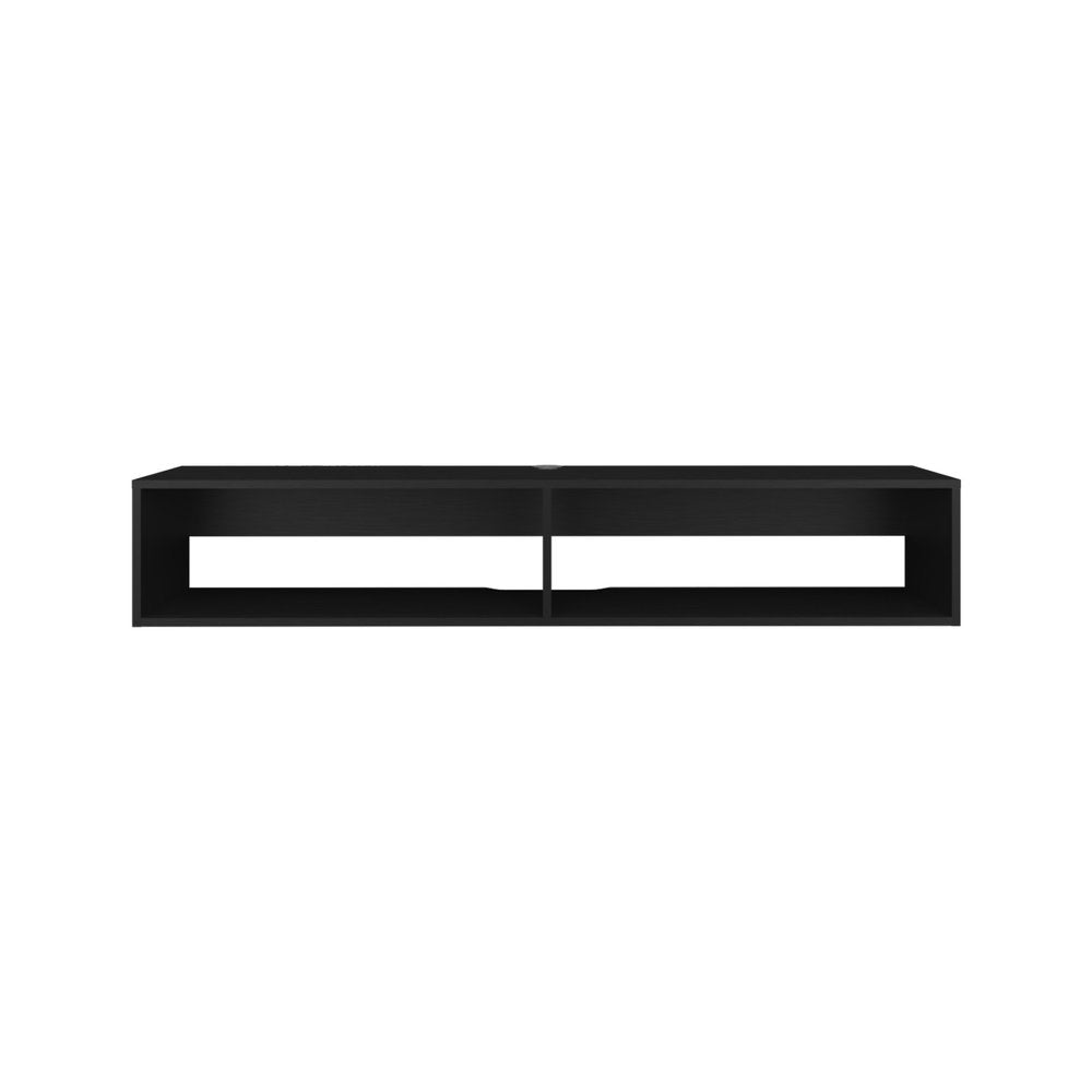 59" Black Floating Mount TV Stand — view 4