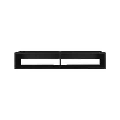59" Black Floating Mount TV Stand HomeRoots