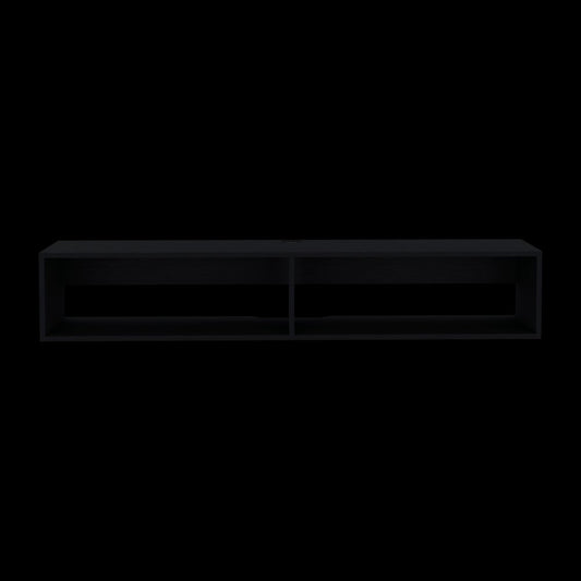 59" Black Floating Mount TV Stand HomeRoots
