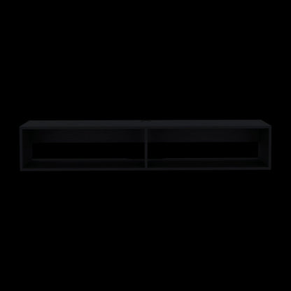 59" Black Floating Mount TV Stand HomeRoots