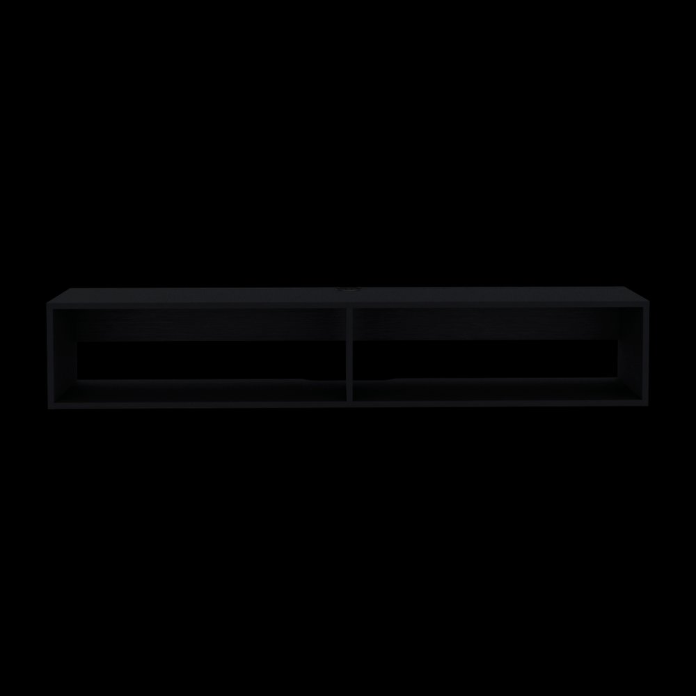 59" Black Floating Mount TV Stand HomeRoots