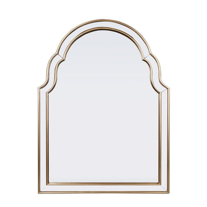24" Gold Arch Metal Framed Accent Mirror HomeRoots