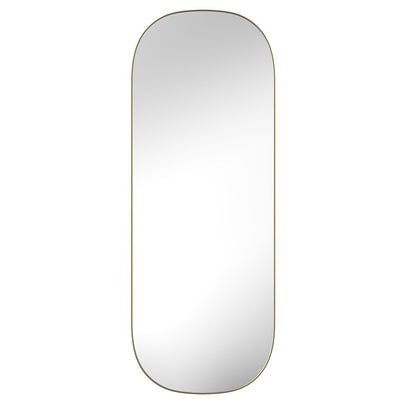 47" Gold Oval Framed Full Length Hanging Mirror HomeRoots