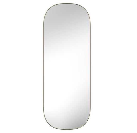 47" Gold Oval Framed Full Length Hanging Mirror HomeRoots