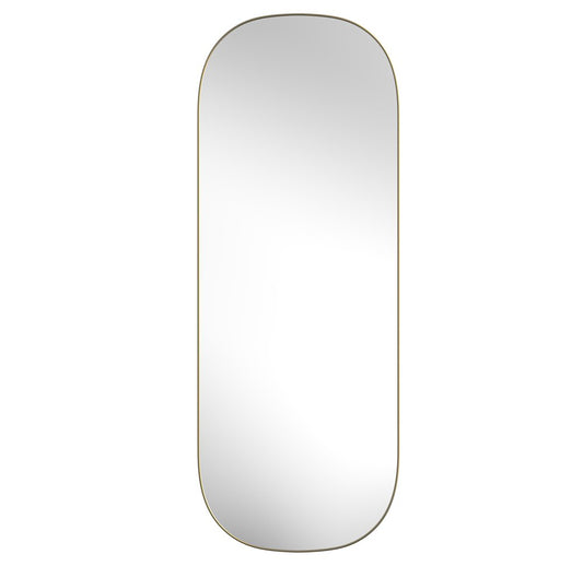 47" Gold Oval Framed Full Length Hanging Mirror HomeRoots
