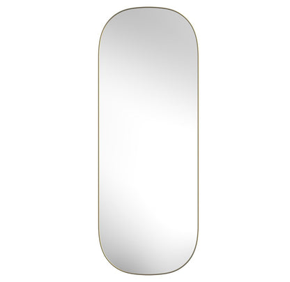 47" Gold Oval Framed Full Length Hanging Mirror HomeRoots