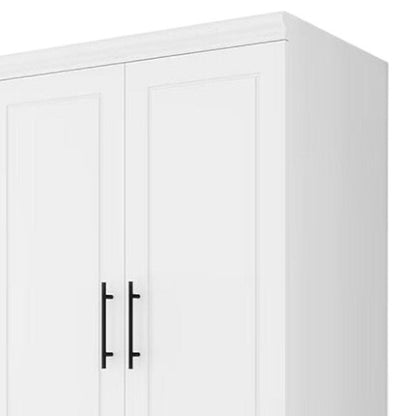 71" White Four Door Combo Dresser HomeRoots