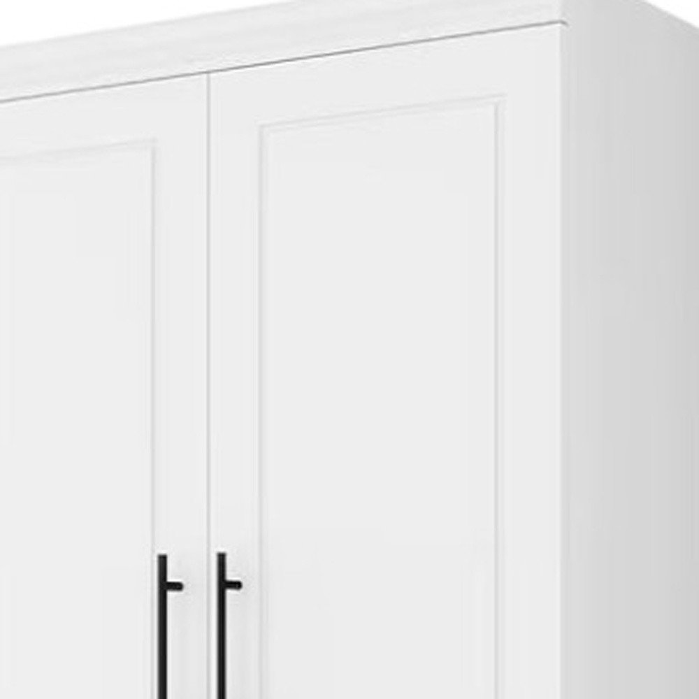 71" White Four Door Combo Dresser HomeRoots