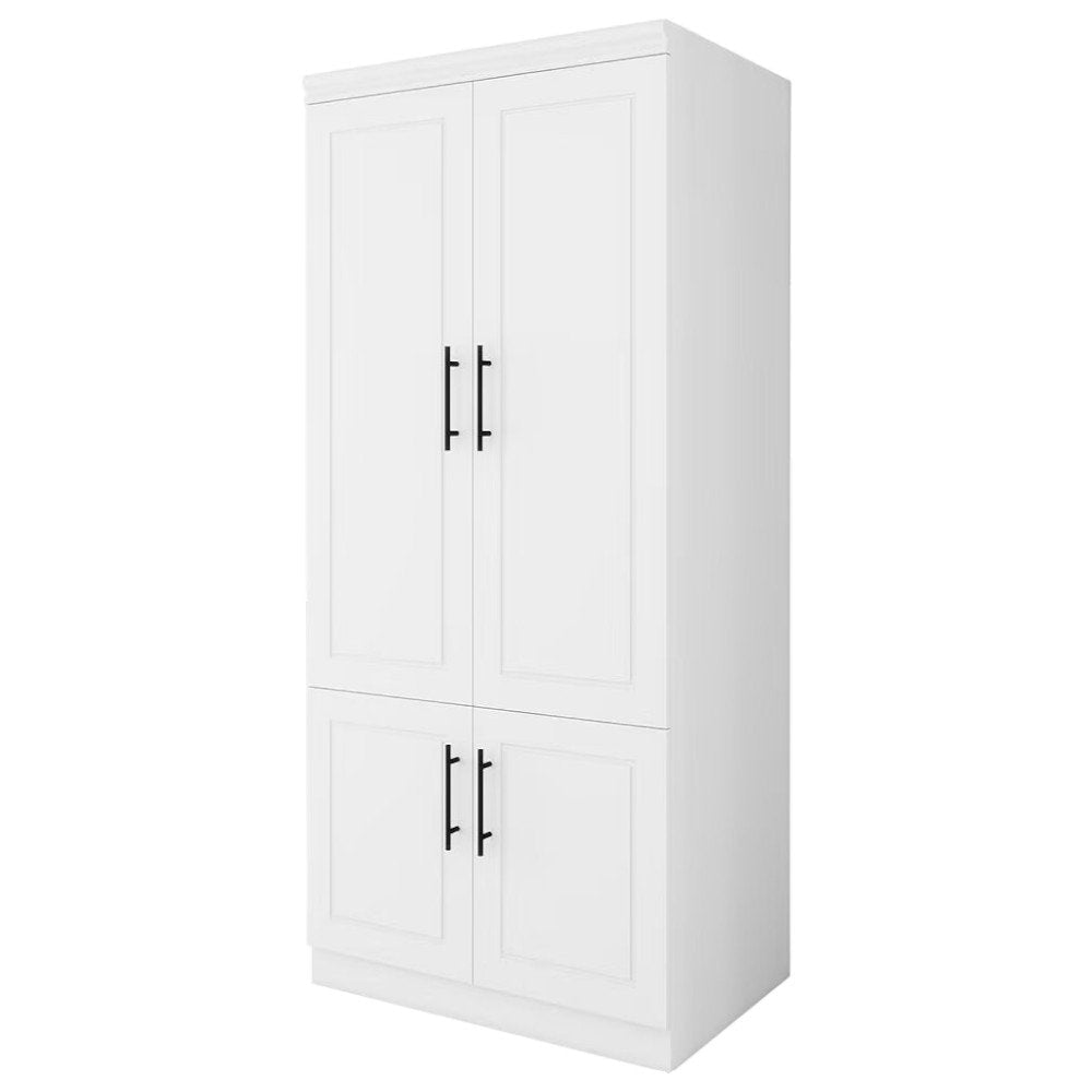 71" White Four Door Combo Dresser HomeRoots