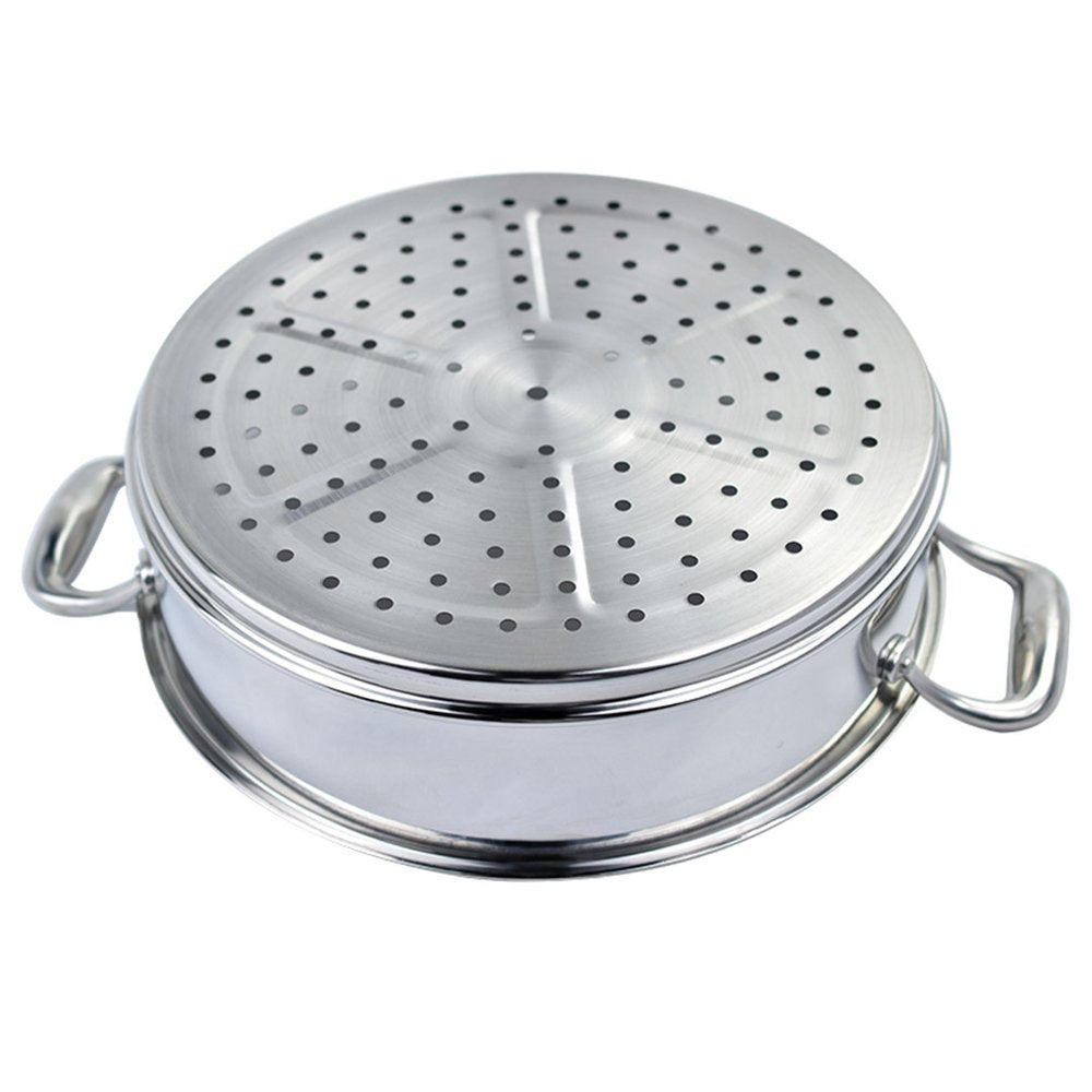 12" Silver Stainless Steel Food Steamer — view 3