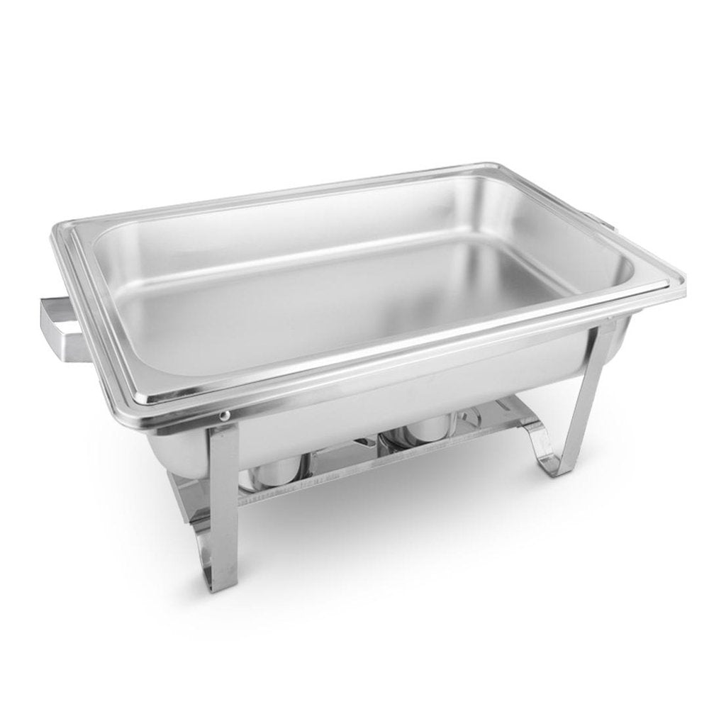 9" Silver Stainless Steel Chafing Dish With Stand — view 11