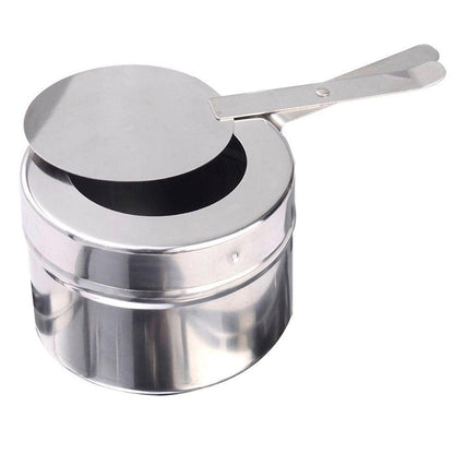 19" Silver Stainless Steel Chafing Dish With Stand