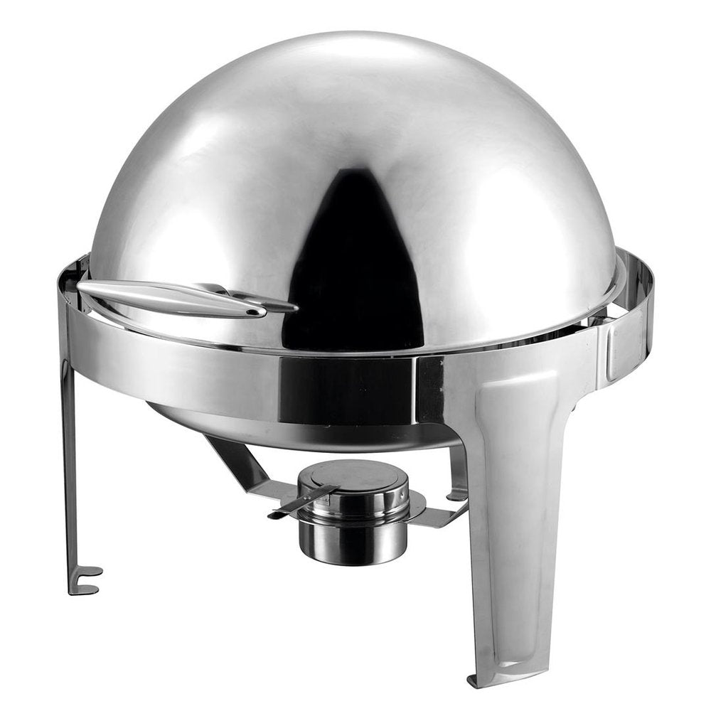 19" Silver Stainless Steel Chafing Dish With Stand — view 6