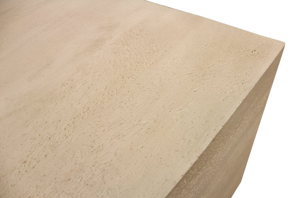 66" Natural Solid Wood Distressed Coffee Table HomeRoots