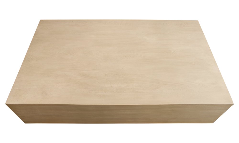66" Natural Solid Wood Distressed Coffee Table HomeRoots