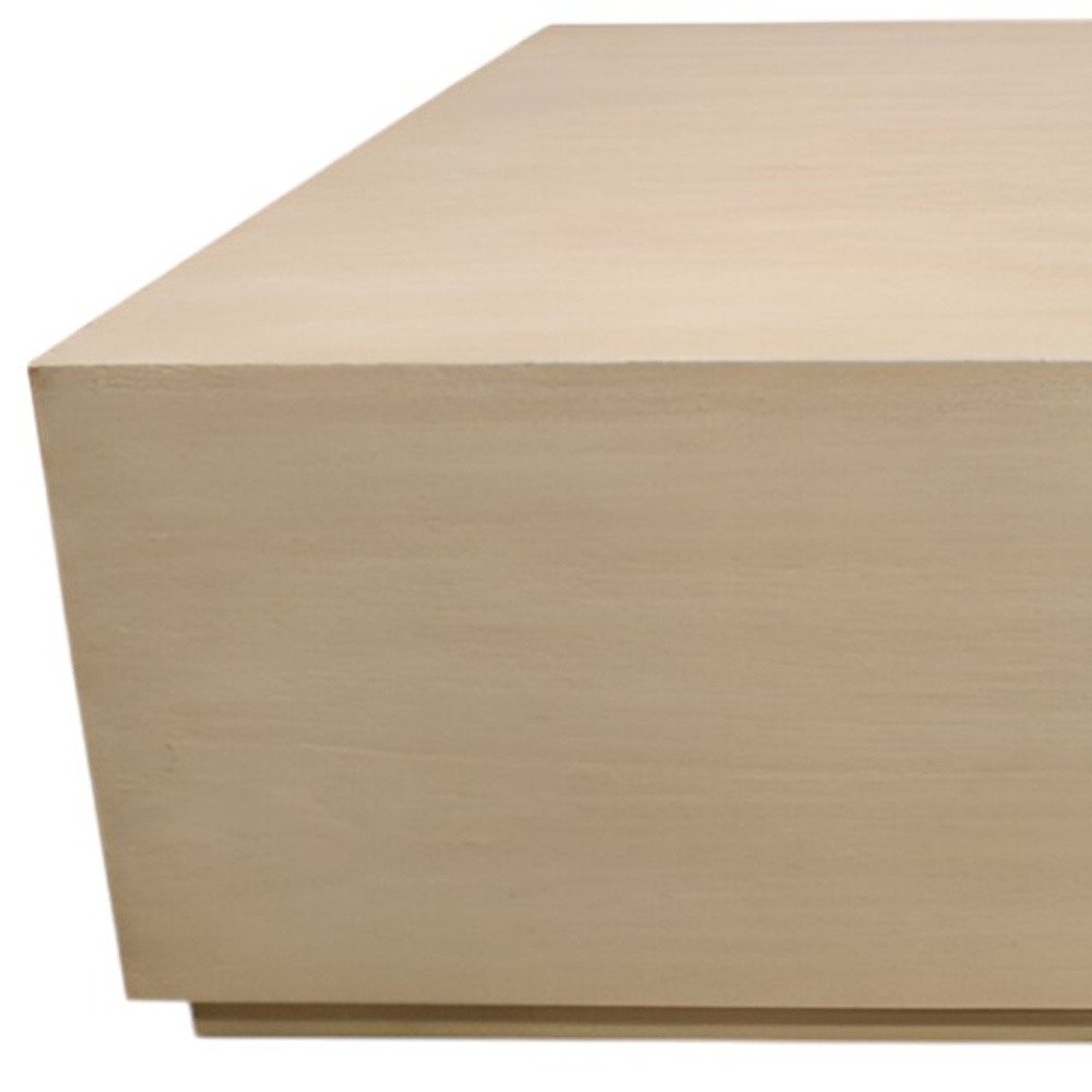 66" Natural Solid Wood Distressed Coffee Table HomeRoots