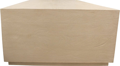 66" Natural Solid Wood Distressed Coffee Table HomeRoots