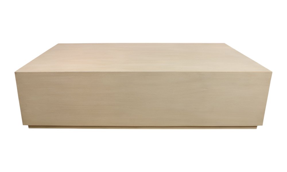 72" Natural Solid Wood Distressed Coffee Table HomeRoots