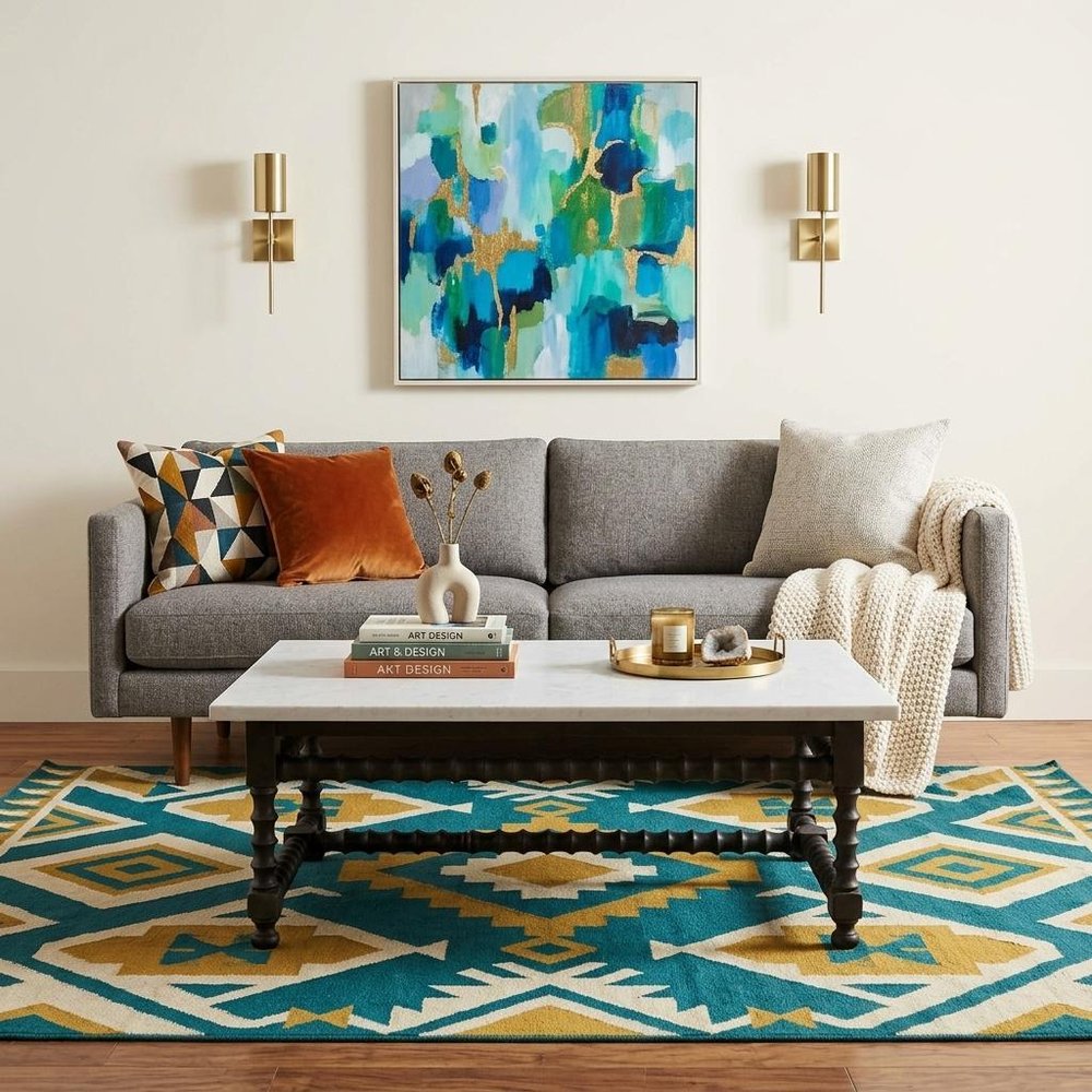 48" White And Black Genuine Marble And Solid Wood Square Coffee Table HomeRoots